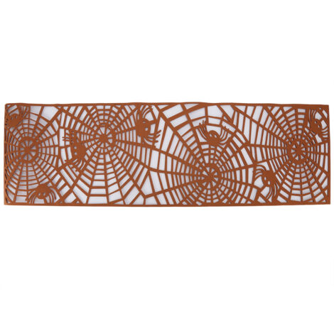 Rectangle Shape Tablecloth Hollow Out Table Runner for Wedding Household DecorationsBrown (1/5)