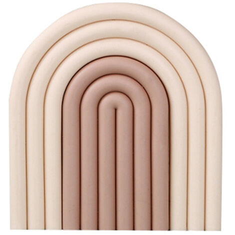 Placemat Prevent Slip Wearable Thickened Insulation Cup Pad for Bowl Plate Kitchen Restaurant Beige Coffee (1/2)