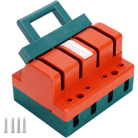 Knife Safety Switch 4P Single Throw 100A AC 380V Terminal Connection Disconnect Knife Switch for Power Switches (1/5)
