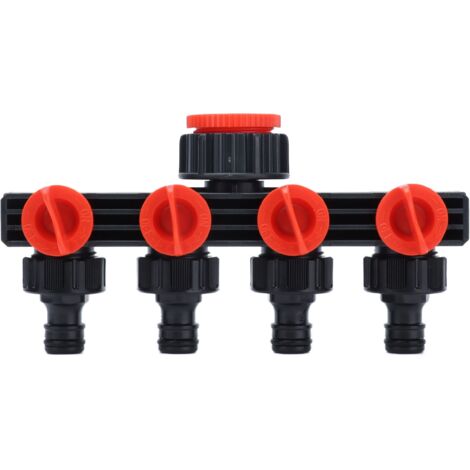 4 Way Tap Hose Connector Garden Hose Splitter Leakproof for Horticultural Agricultural Irrigation (1/5)