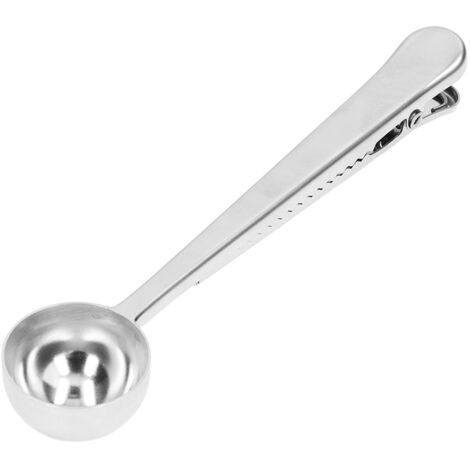 Coffee Scoop Food Grade Stainless Steel Dishwasher Available 2 in 1 Sealing Function Spoon for Kitchen Restaurant (1/5)
