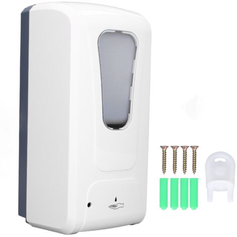 900ml Automatic Spray Soap Dispenser Wall Mounted Infrared Induction Touchless Liquid Container for Bathroom Kitchen (1/5)