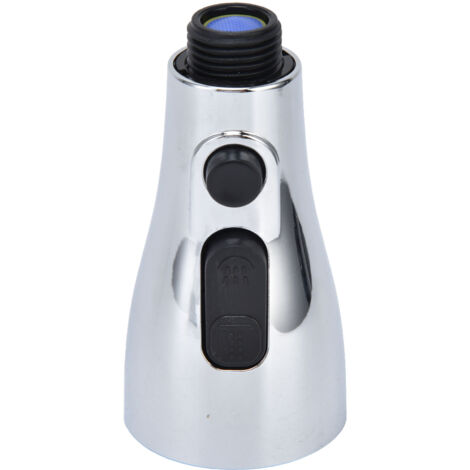 Faucet Spray Head G1/2 Brushed Silver 3 Functions Pull Down Sprayer Nozzle for Kitchen02 Type (1/5)
