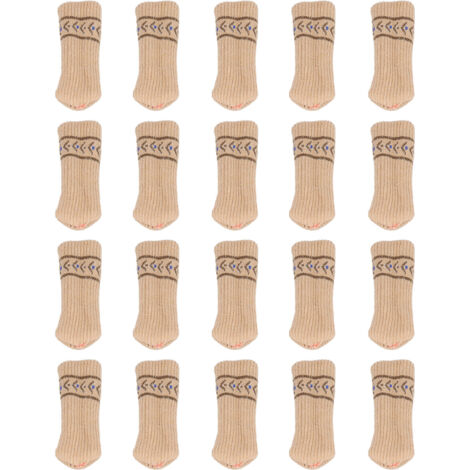 20PCS Chair Leg Covers Acrylic Silicone Double Layer Elastic Furniture Legs Floor Protectors (1/5)