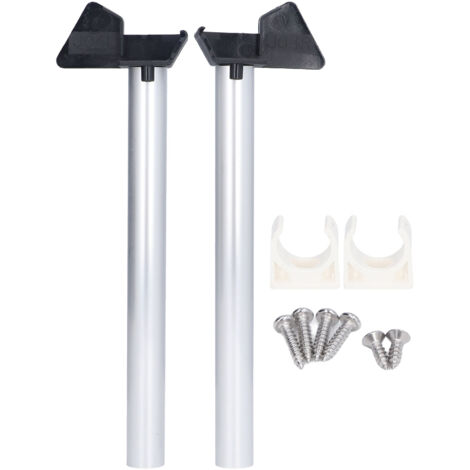 2Pcs Greenhouse Rain Gutter Drains Silver Drainage Downpipe Gutter Kit Gutter Water Butt Pipe Kit (1/5)