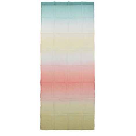 1x2.7m Gradient Window Gauze Voile Drapes Modern Tulle Sheer Curtains for Bedroom PlayroomsLower Yellow (1/5)