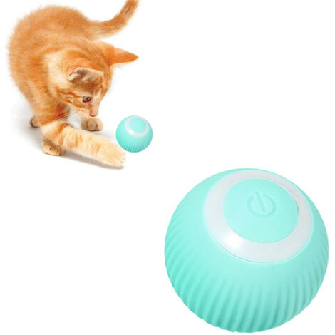 Interactive Cat Toys Balls USB Rechargeable Pet Toy Automatic Cat Ball with LED Light Kitten Toys (1/5)