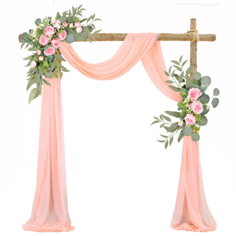 Wedding Arch Drapery Wedding Decoration Arrangement Drapery Arch Background Drapery (1/5)