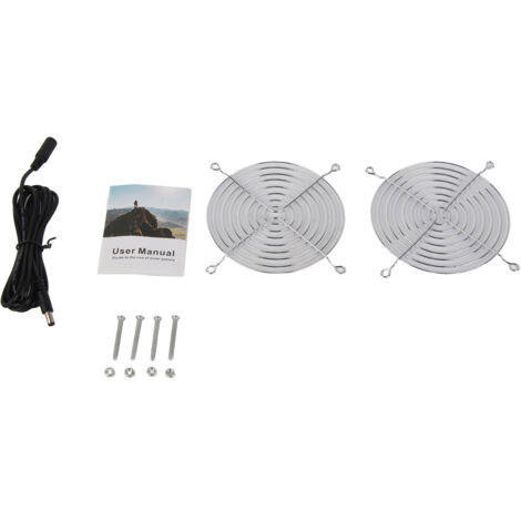 6W Solar Panel Fan with Protecting Net Waterproof Greenhouse Chicken House Solar Fan for Outdoor (1/5)
