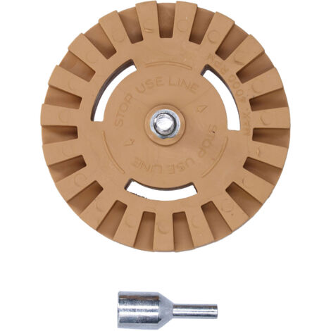 Rubber Eraser Wheel Adhesive Pinstripe Removal Tool for Paint Chrome Windows Metal Finishes Cars (1/5)