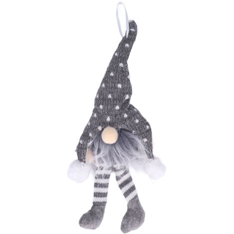 LED Light Christmas Gnome Decoration Xmas Gnome Ornament Christmas Tree Pendant for Home FestivalGray YV0036704 (1/5)