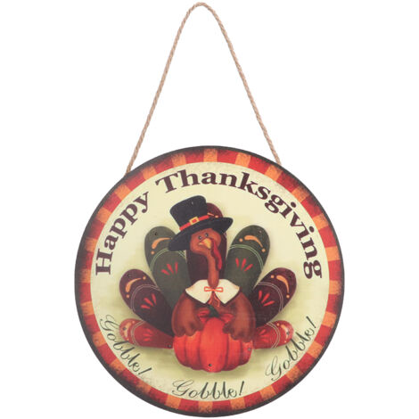 Thanksgiving Welcome Sign Waterproof No Assembly Odorless Nontoxic Light Effect Thanksgiving Hanging Decorations (1/5)