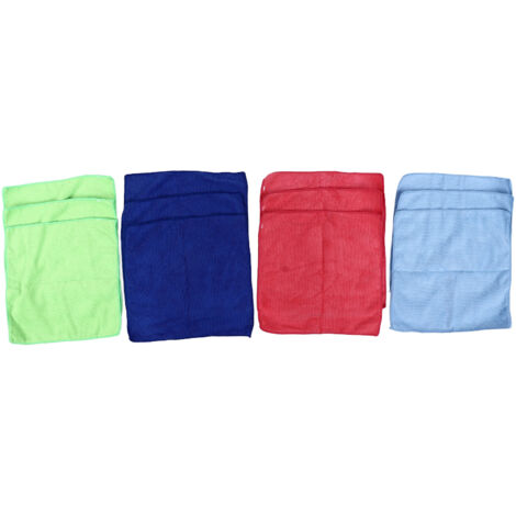 12pcs Cleaning Cloth 4 Different Colors Strong Water Absorption Reusable Microfiber Towels for Kitchen Car Furniture (1/5)