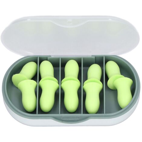 10Pcs Sleeping Ear Plugs Soft Comfortable Safe Sponge Excellent Sound Insulation High Elasticity Swimming Ear Plugs (1/5)