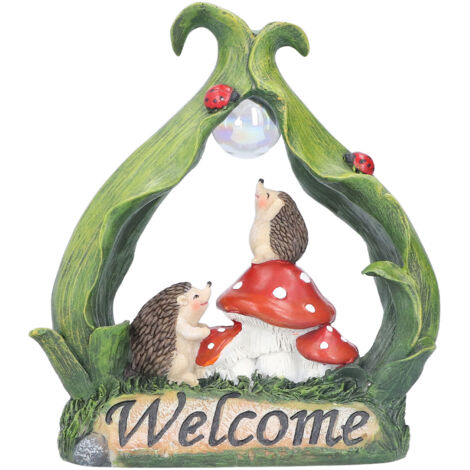 Mushroom LED Lamp Decoration Mushroom Garden Resin Simulation Animal Outdoor Garden Solar Night Light Decoration (1/5)