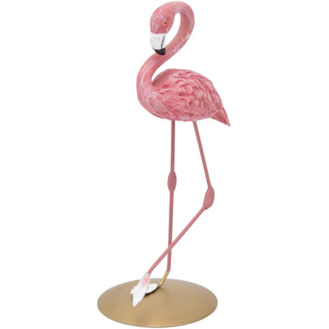 Pink Flamingo Statue Ornaments Resin Figurine Home Decoration Accessories for Living Room Bedroom Study