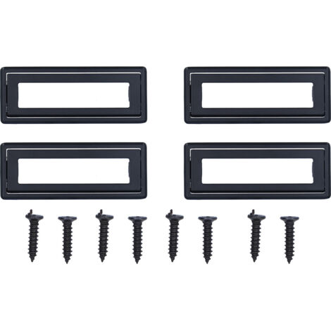 Door Drawer Handle Zinc Alloy Recessed Finger Pulls for Sliding Cabinets Drawers Doors (1/5)