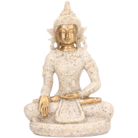 Buddha Statue Artisan Craftsmanship Clear Engraving Strong Frost Resistance Resin Meditating Buddha Statue for Hallway8135 (1/5)