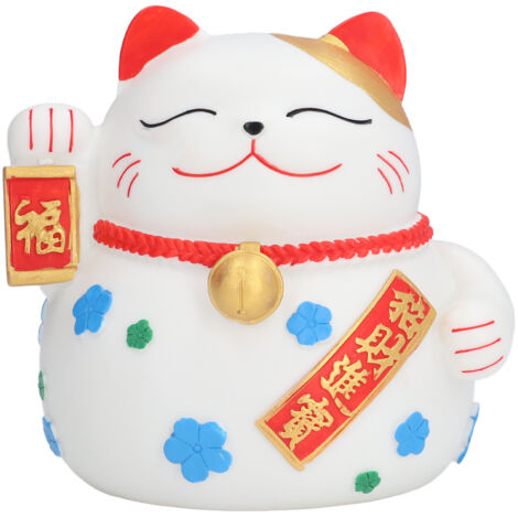Piggy Bank Big Lucky Cat Shape Deposit 1000 Coins Natural Colors Washable Fadeless Waterproof Coin Bank (1/5)