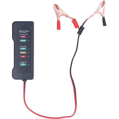 Car Battery Tester 12V Battery Analyzer Reverse Protection Function Good Electrical Conductivity High Sensitivity (1/5)