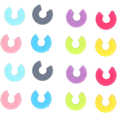 16PCS Mini Circle Silicone Wine Glass Marker Cup Identification Ring Recognizer Label (1/5)
