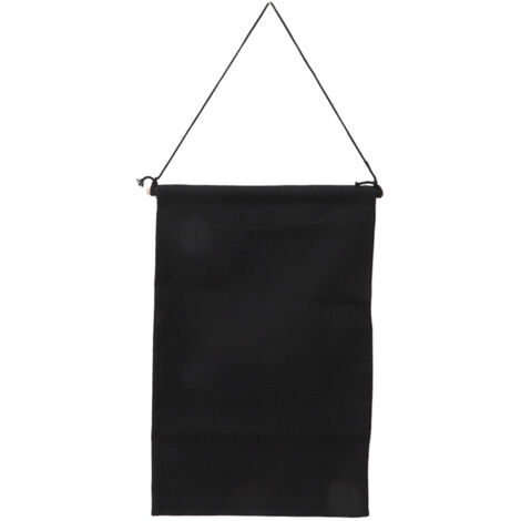 Brooch Storage Hanging Flag Multi Purpose Stylish Classic Pin Collection Organizers Banners for Home Office Dorm Black M 45.5x27.3cm 30cm(wooden Stick) (1/5)