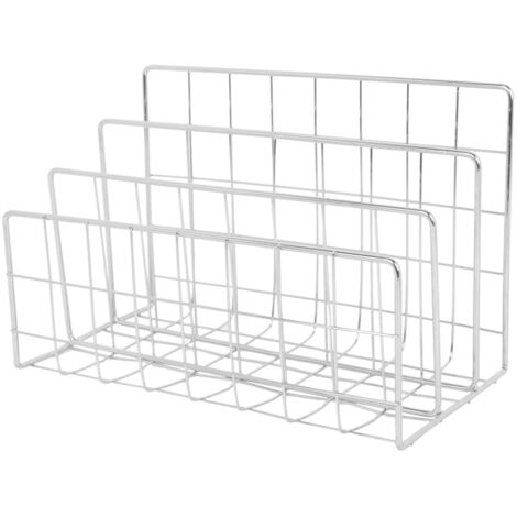 Book Sorter File Magazine Display Organizer Iron Bookend Home Decoration for Office Shelf (1/5)