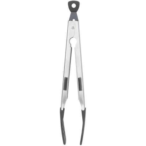 Food Tong Thickened 304 Stainless Steel Anti Slip Corrosion Resistant Barbecue Tongs for Restaurant Kitchen Baking Black (1/5)