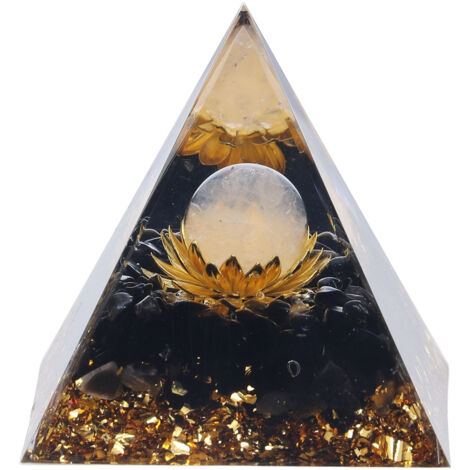 Orgone Healing Pyramid Energy Balancing Positive Power Stone Pyramid Decoration for Meditation Bedroom Office (1/5)