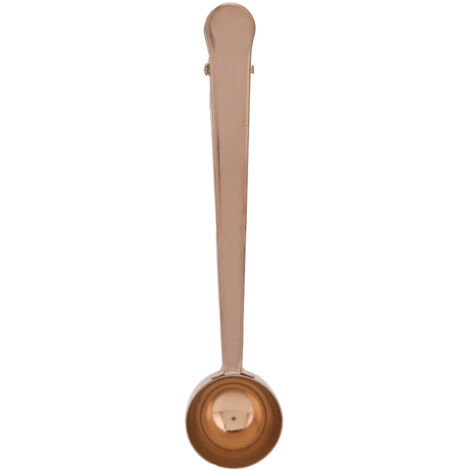 Stainless Steel Coffee Clip Spoon Multifunctional Milk Powder Measuring Spoon for HomeRose Gold (1/5)