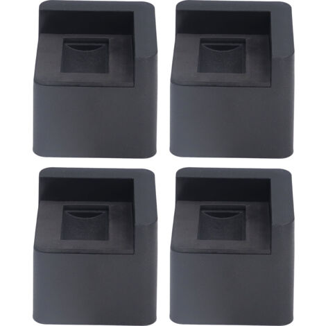 4pcs Bed Risers Corner Fixed Casters Increasing Height 2200 Lb Load Bearing Plastic Furniture Leg Risers for Home (1/5)
