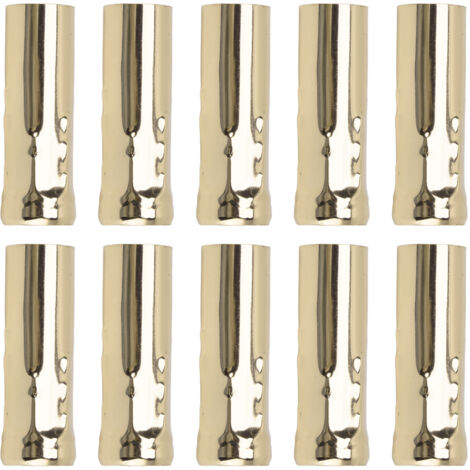 10Pcs E14 Metal Tube for Candle Lamp Holder Lamp Base Lighting Accessories 25x80mm Gold (1/5)