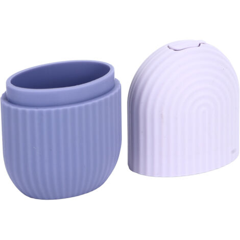 Face Icer Pain Relief Nonslip Grip Durable Silicone Easy Operation Ice Face Mold for Face Massage Skin Care Purple (1/5)