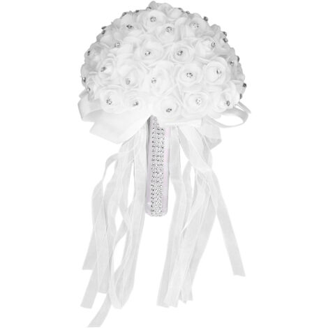 Holding Flower Simulation Design Environmentally Friendly Odorless Romantic Artificial Bouquet for Weddings Parties (1/5)