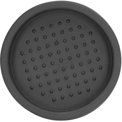 Round Silicone Coffee Tamper Mat Soft Heat Resistant Portable Coffee Tamper Pad for HomeBlack (1/5)