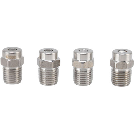 4Pcs Threaded Nozzles 22mm 304 Stainless Steel G1/4 External Thread Pressure Washer Accessories 1.07mm/0.42in Hole Diameter (1/5)