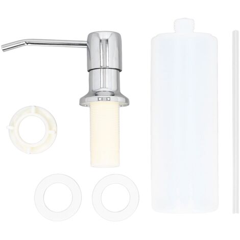 300ml Sink Soap Dispenser Lotion Pump Dispenser 304 Stainless Steel Lotion Dispenser for Kitchen Chromeplate (1/5)