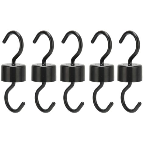5Pcs Bird Feeder Hooks Black ABS Sturdy Easy Install Beautiful Ant Prevention Hooks for Garden (1/5)