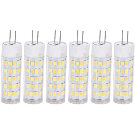 6PCS G4 Light Bulb 3 Light Color 220V Small Ceiling Lamp Bulb Wall Lamp Bulb for Home OfficeG4 7W 64LED (1/5)