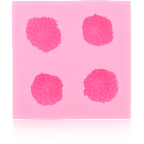 Strawberry Silicone Mold Multipurpose Prevents Stick Soft Food Grade Silicone Fondant Mould for DIY Chocolate Candy Pink (1/5)