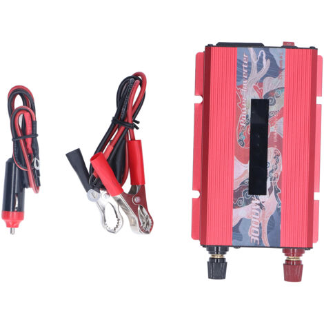 Pure Sine Wave Inverter DC 12V to AC 110V Multifunctional Power Battery Converter for Electrical ApplianceRed (1/5)