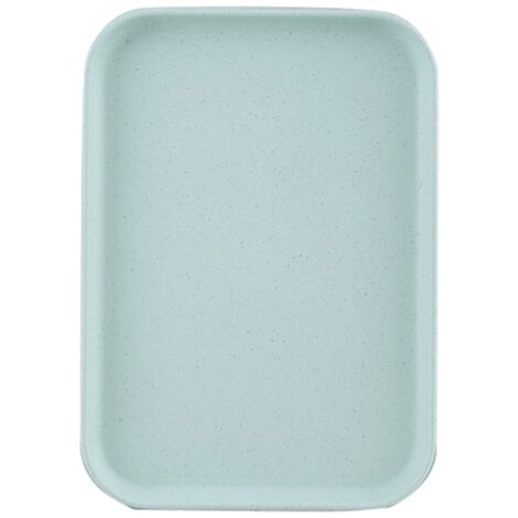 Kitchen Serving Tray Wheat Straw Rectangular Nordic Style Cupcake Fruit Snack Tea Tray for Home Office Restaurant Light Green L (Approx. 38x27cm / 15.0x10.6in) (1/5)