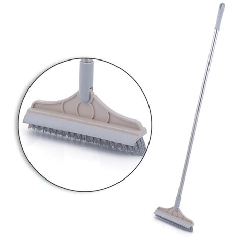 Floor Scrub Brush with Detachable Long Handle 120° Rotating Shower Floor Scrubber Household Cleaning Brush for Bathroom Kitchen (1/5)