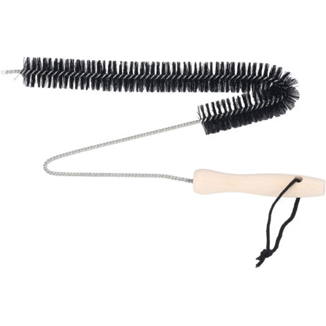 Stainless Steel Dryer Vent Cleaner Brush Multifunctional Bendable Pipe Cleaning Brush with Wood Handle for Home (1/5)