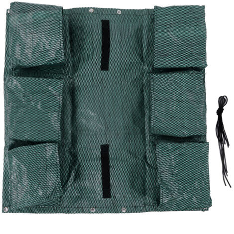 Hanging Garden Double Sided Planter Grow Bags Breathable with 6 Pockets for Garden Fence Home Balcony Decoration (1/5)