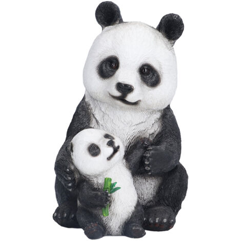 Simulation Panda Ornaments Synthetic Resin Bear Ornaments for Garden Lawn Desk Decoration (1/5)