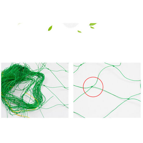 Plant Climbing Net Garden Vegetable Planting Nylon Fence Mesh Gardening Trellis Netting1.8x3.6 Meter (1/2)