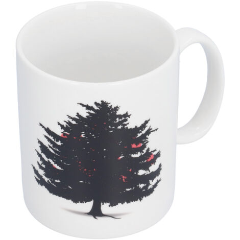 Christmas Trees Pattern Color Changing Mug Heat Induction Cup Ceramic Mug for Home Office (1/5)