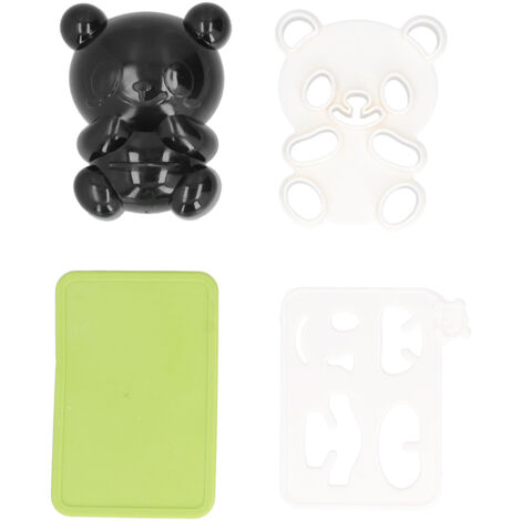 Panda Rice Ball Mold Food Grade Silicone Cute DIY Cookies Onigiri Mold for Kitchen Restaurants (1/5)