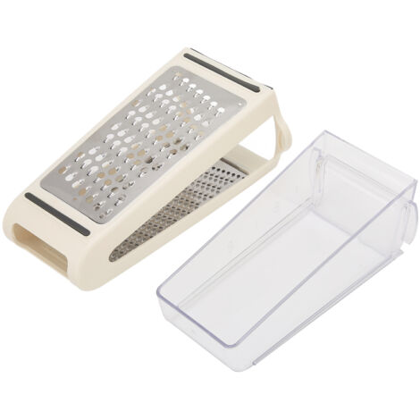 Cheese Grater Double Sided Removable Container ABS PS Material 22x13.5x8.5cm/8.7x5.3x3.3in Food Grater for Kitchen (1/5)